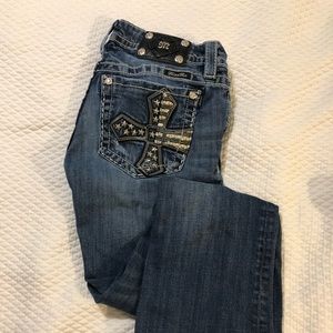 Miss Me Cross and Studs Jeans
